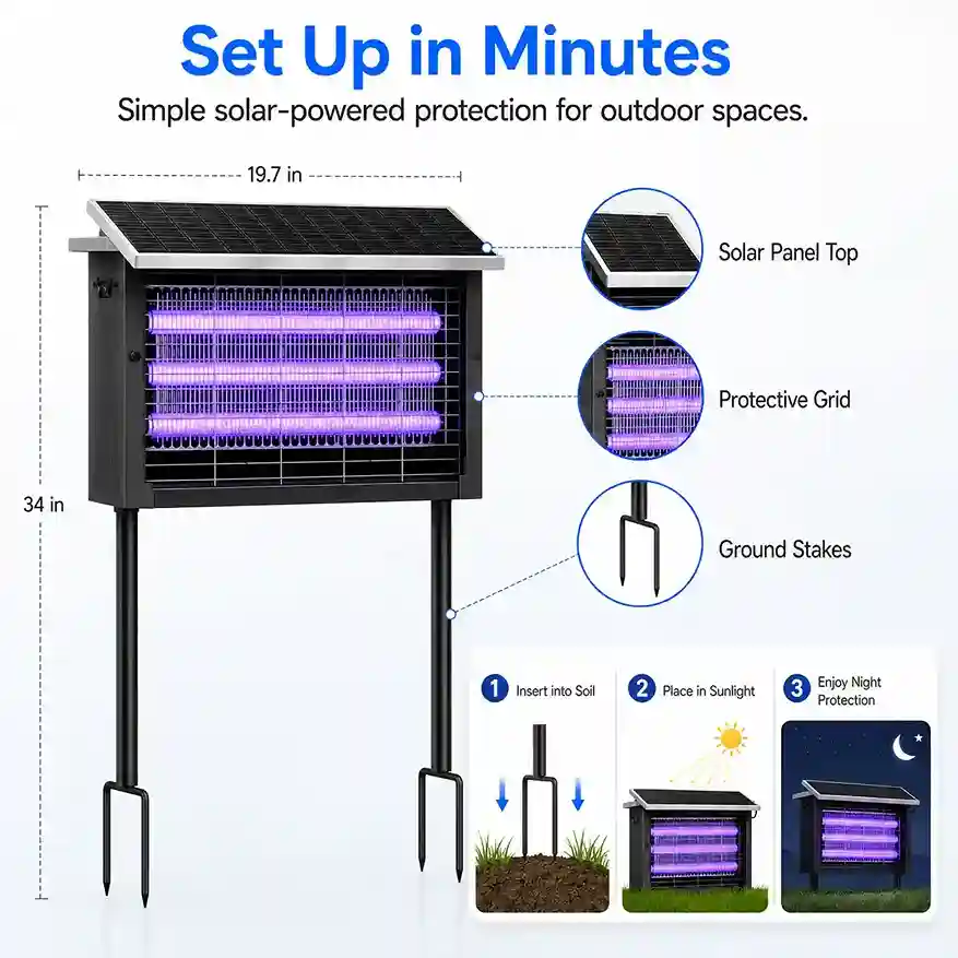 solar powered bug zapper