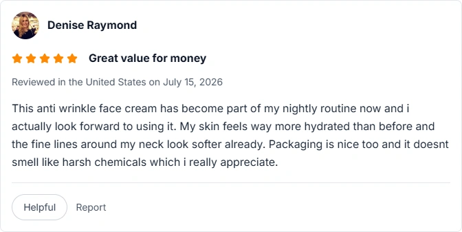 Amazon Reviews of Anti Wrinkle Cream