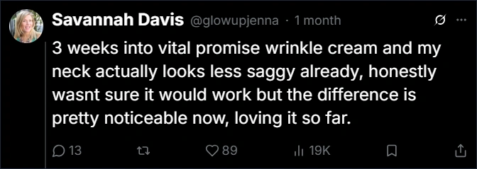 Anti Wrinkle Cream Reviews Twitter ( X )