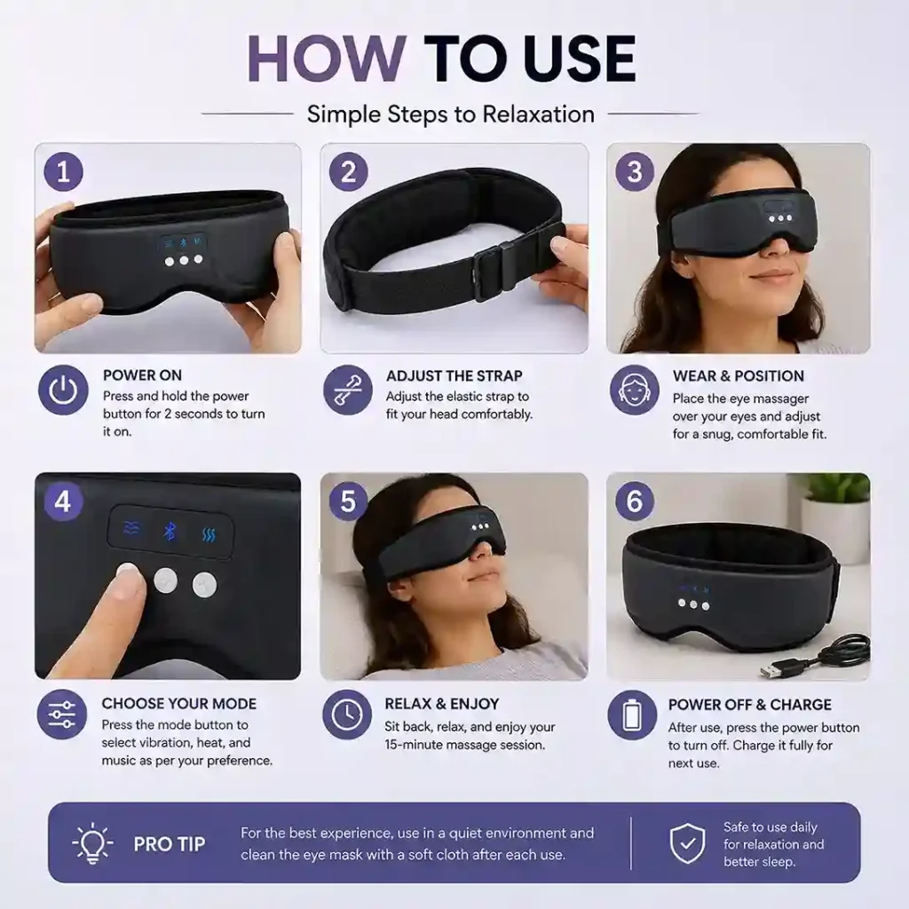 Aura Bluetooth eye mask