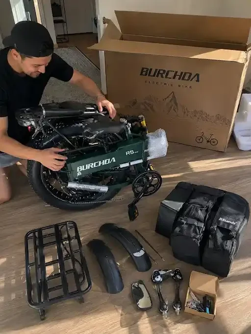 Burchda ebike unboxing image