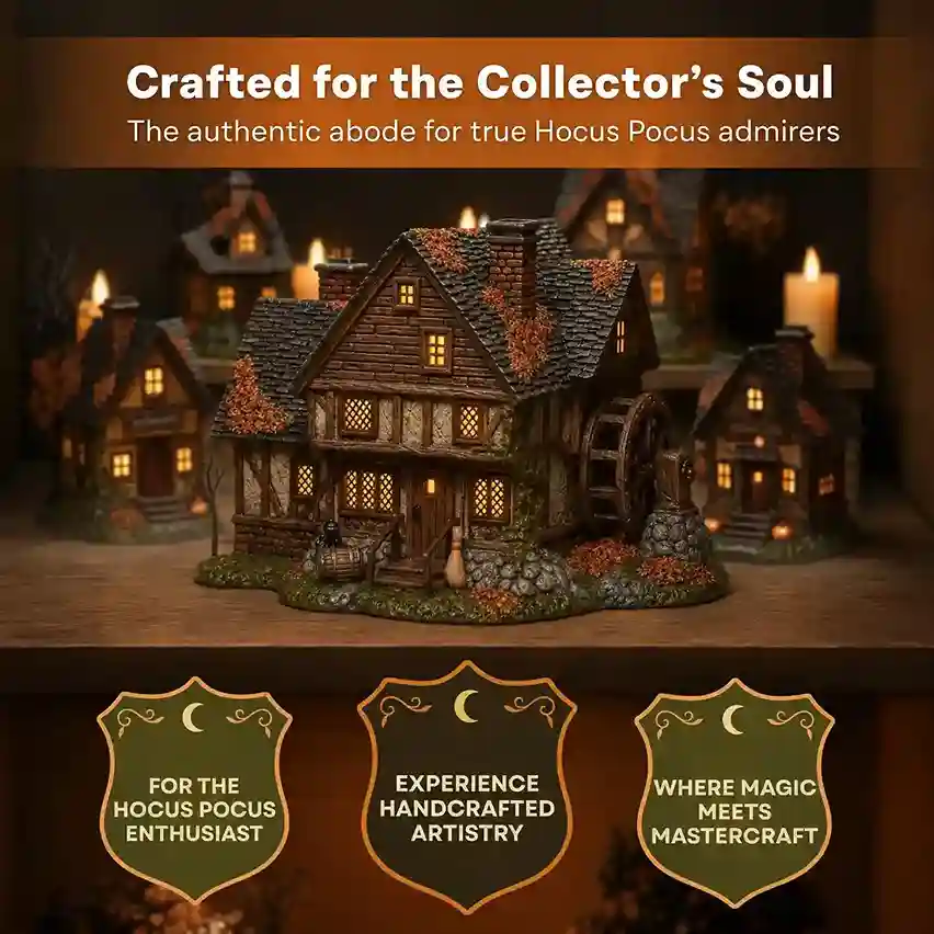 Dept 56 Sanderson Sisters lighted building