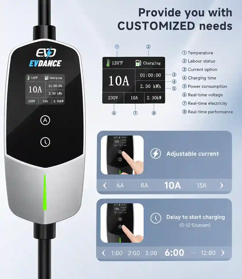 EVDANCE portable EV charger