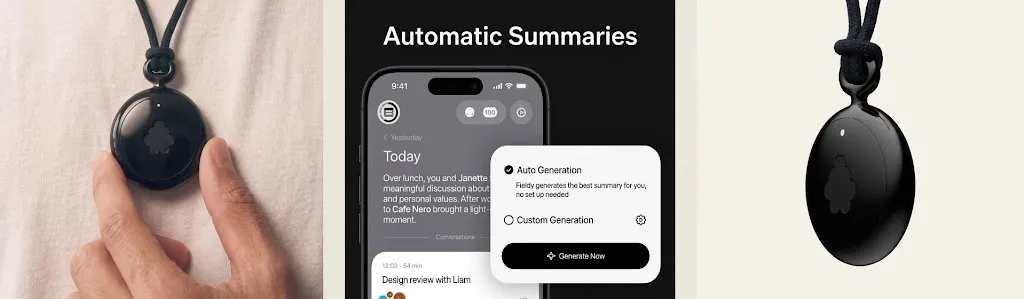 Fieldy AI note taking device
