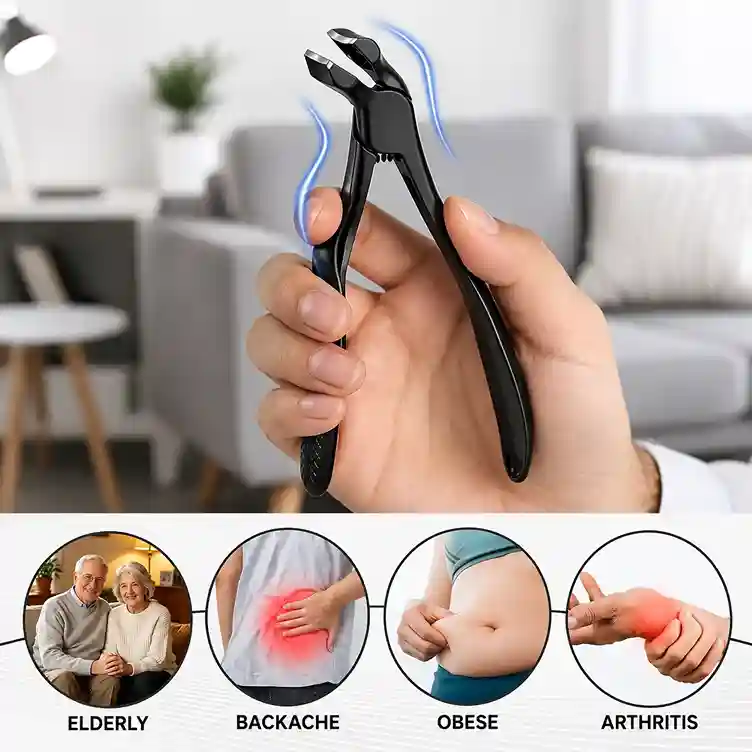 Hewelth angled toenail clipper