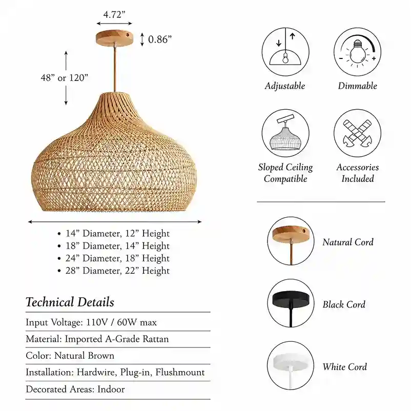 Kloe Woven Pendant Light