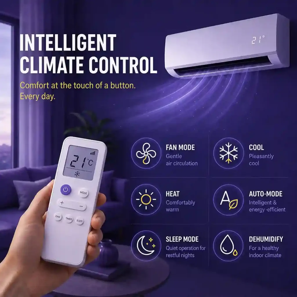 LifeGauge Breeze remote with operating modes