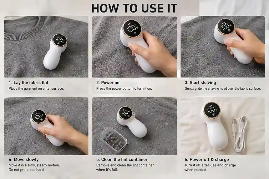No Fuzz fabric shaver