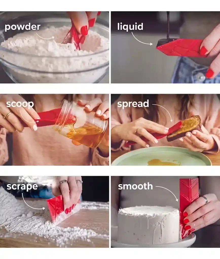 Polygon folding spoon set