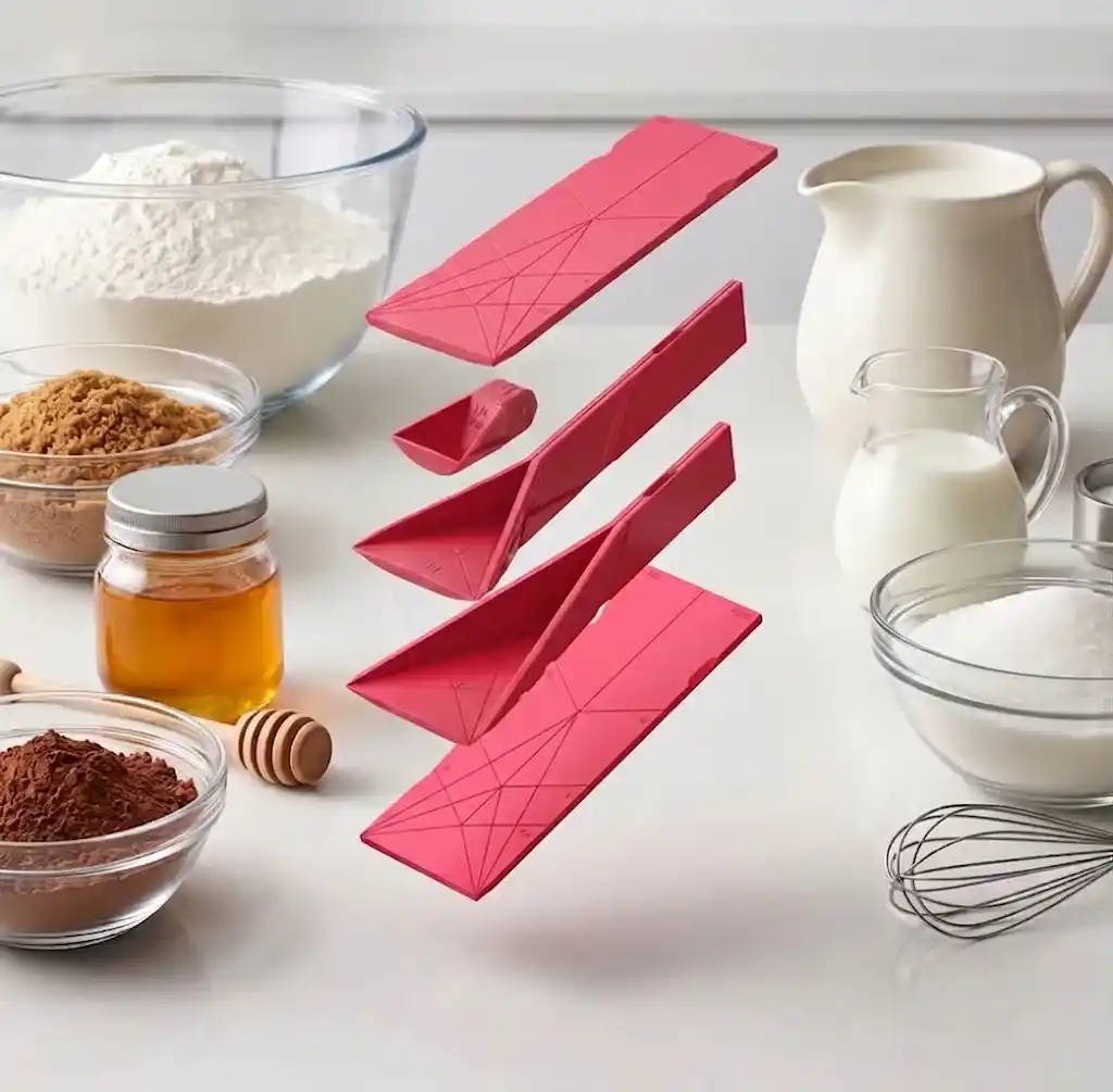 Polygons measuring spoons set