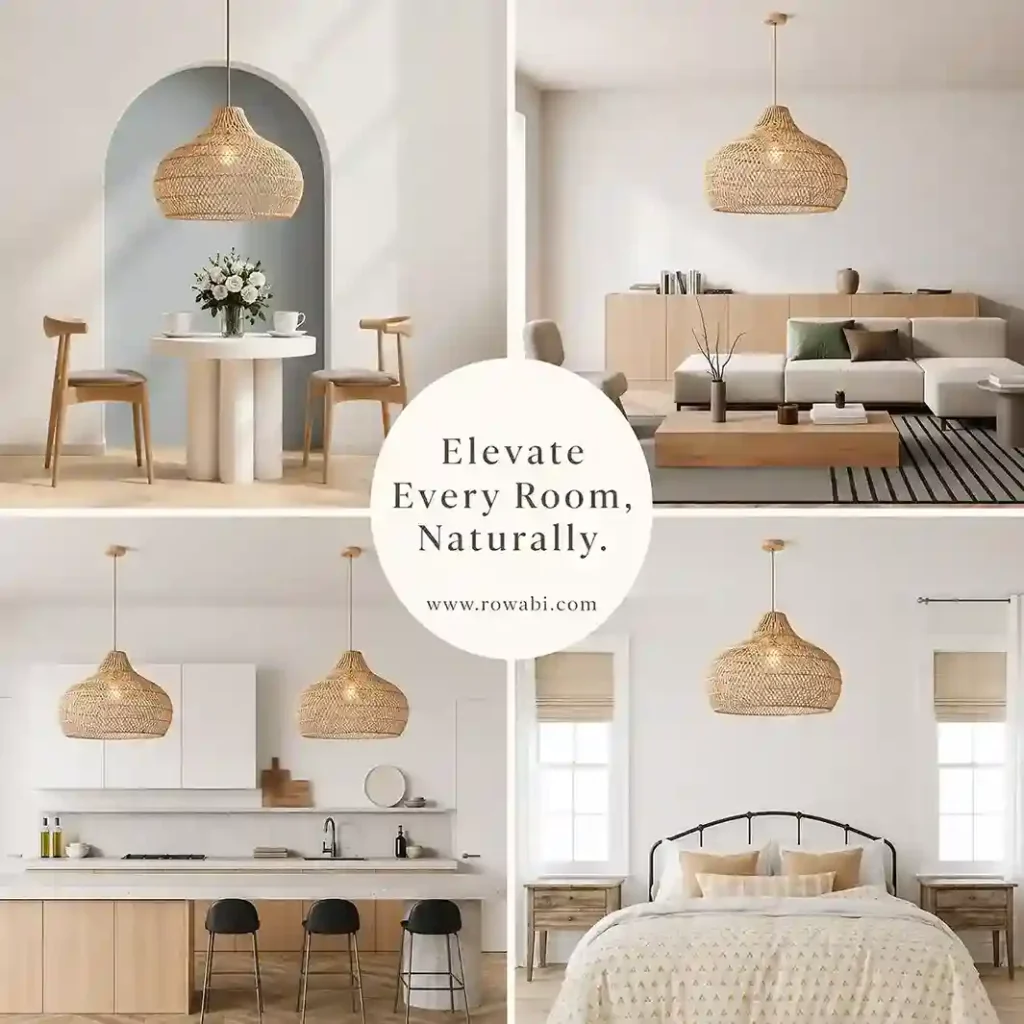 Rattan Kloe Chandelier