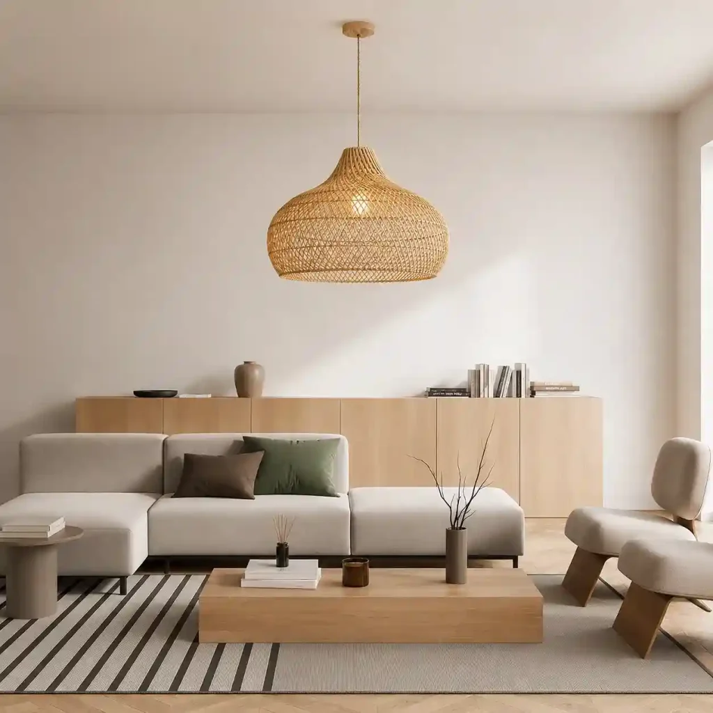 Rowabi Kloe Rattan Pendant Light