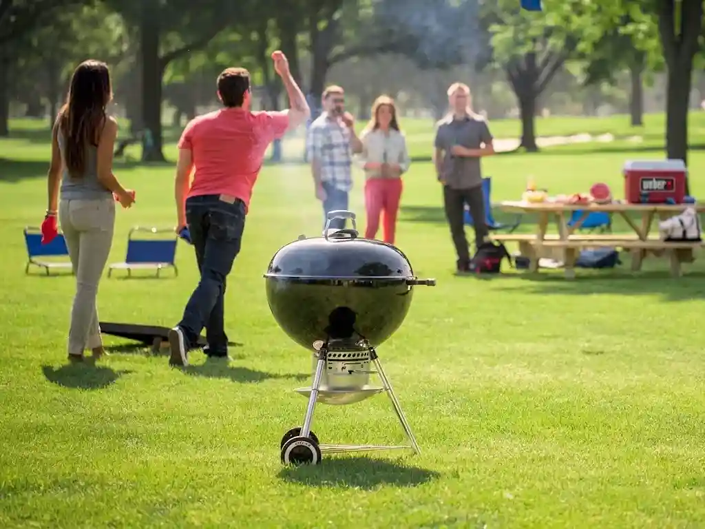 Weber charcoal BBQ grill