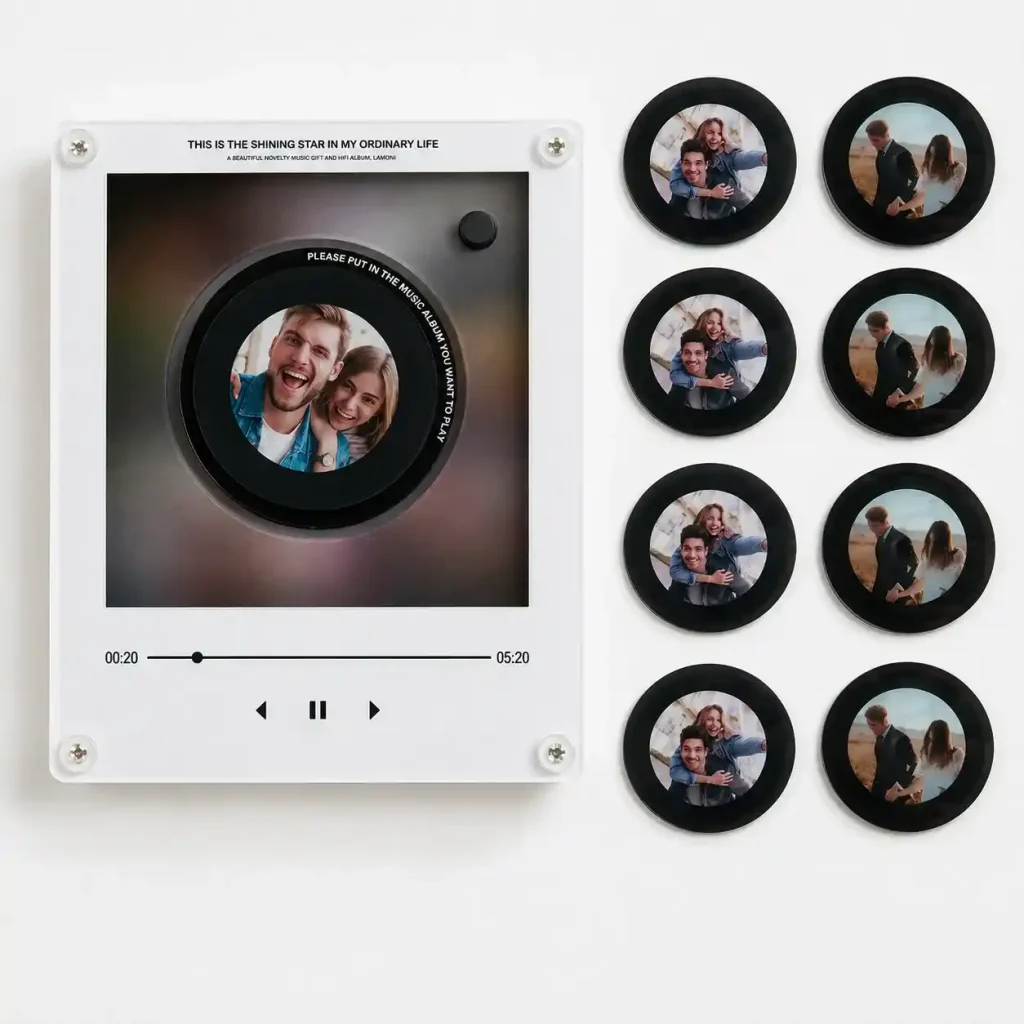 custom mini vinyl music player