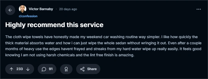 reddit review