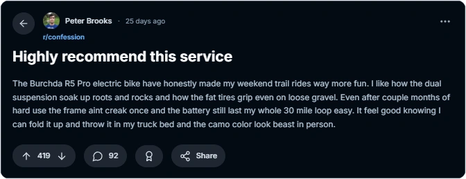 reddit review