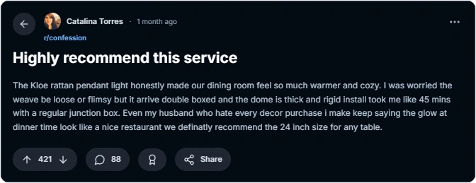 reddit review
