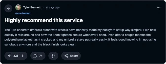 reddit review