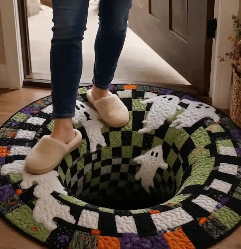 3D Halloween Vortex Rug Shirem