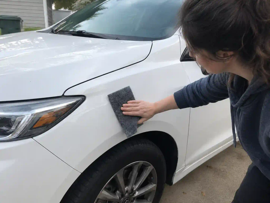 Drivio Nano Cloth used on car paint