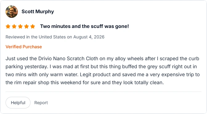 Drivio car scratch cleaning cloth amazon review