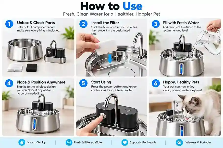 FounTail pet water fountain
