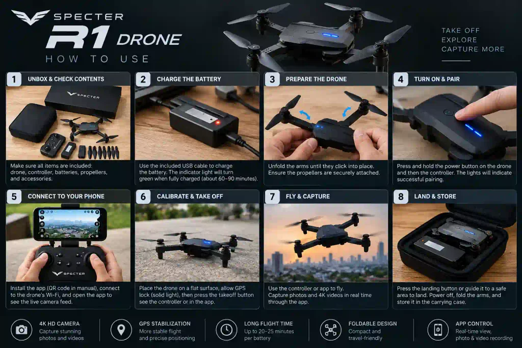 how to use drone