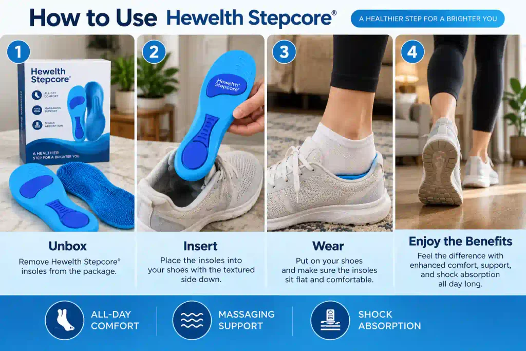 how to use hewelth stepcore