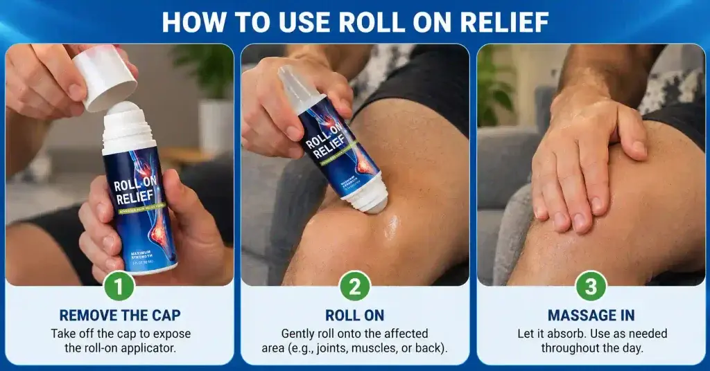 how to use roll on relief