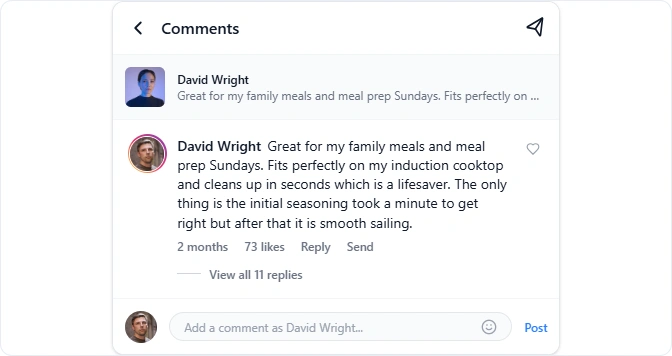 users reviews from instagram