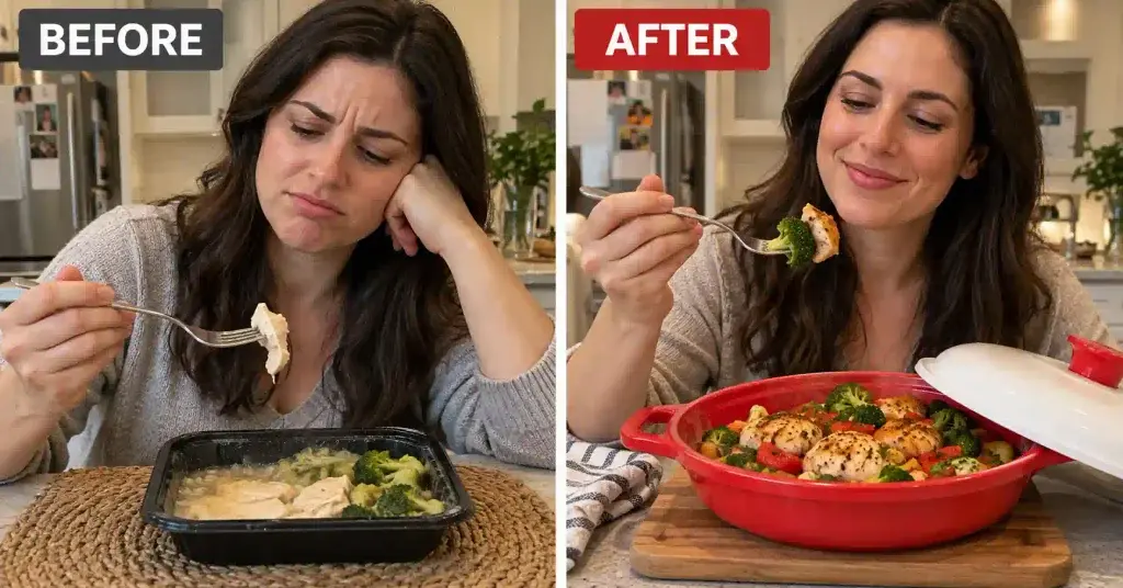 jetchef microwave pan before after