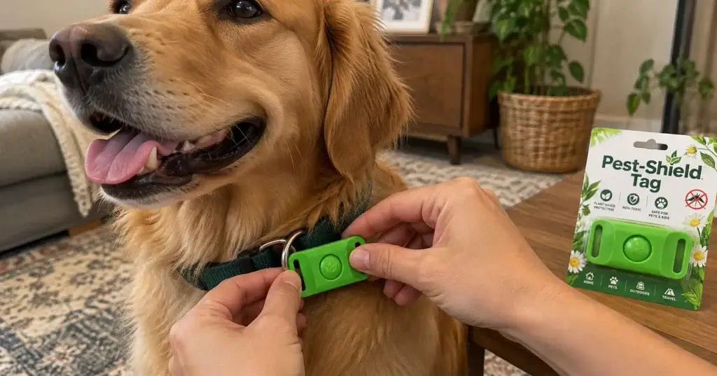 pest shield tag in use