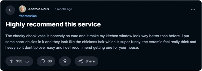 reddit review