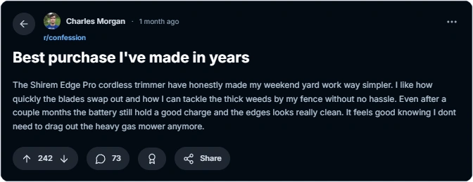 reddit review
