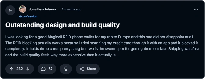 reddit review