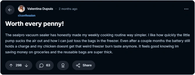 reddit review