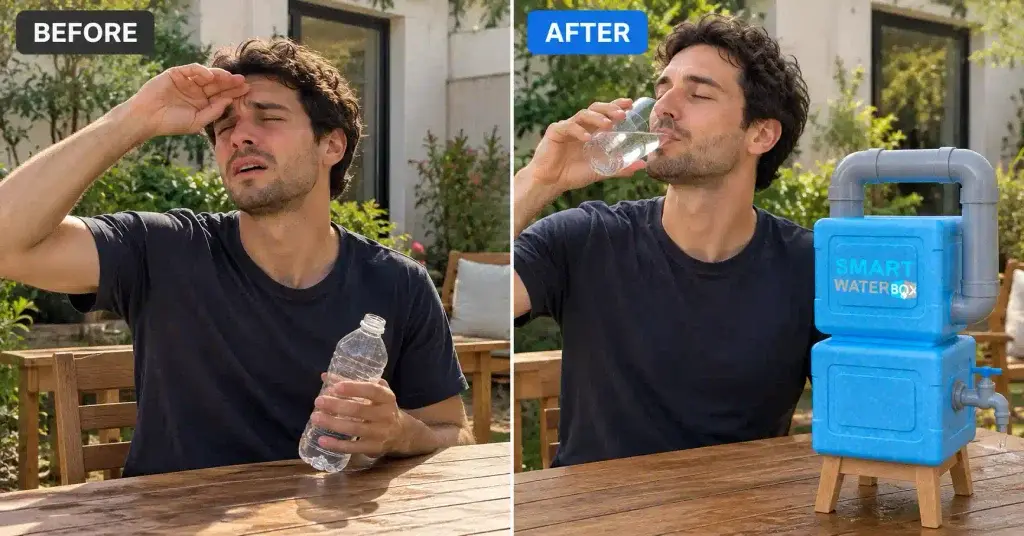 smart water box before after