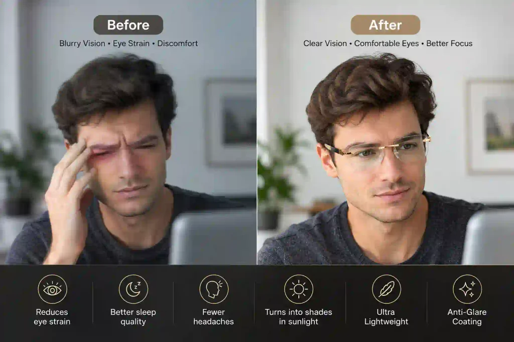 Crystal Vision reading glasses