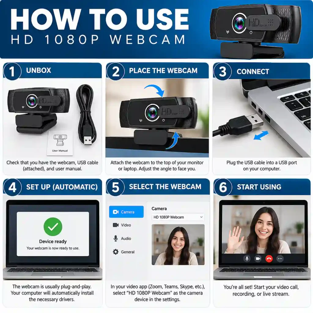 HOW TO USE QINUX WEBCAM