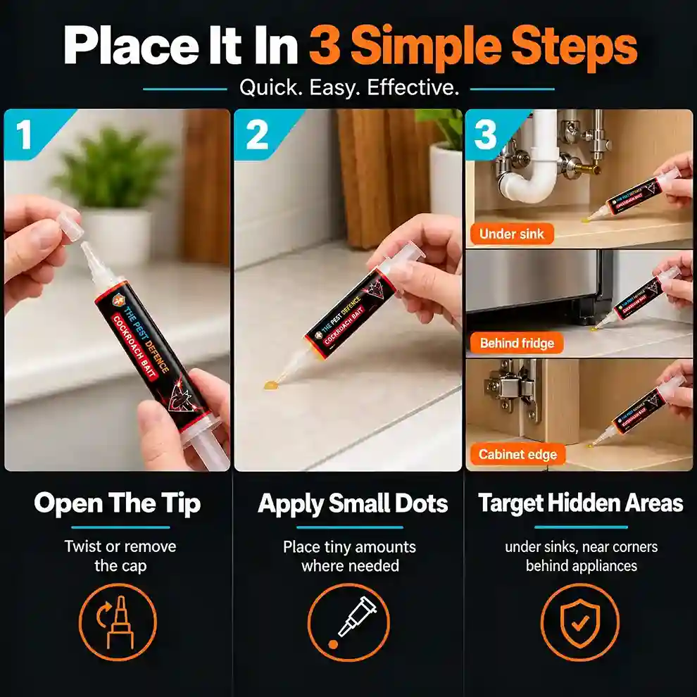 Pest Defence roach killer gel
