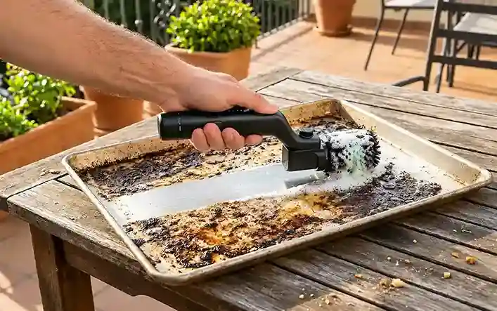 Qinux electric grill cleaner