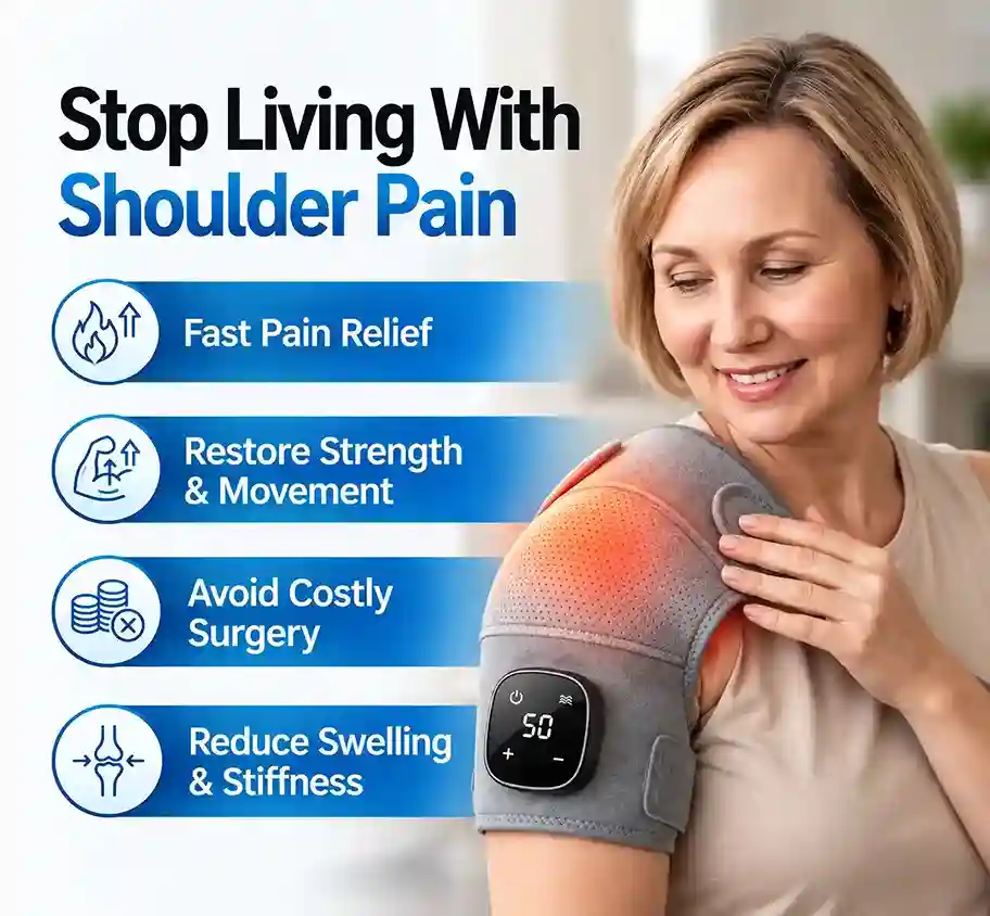 Relief chain neck and shoulder massager