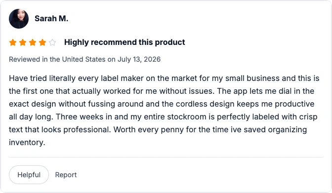 amazon review