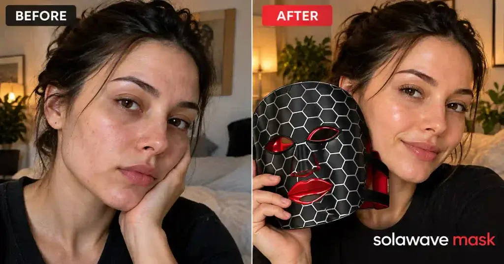 before and after face mask