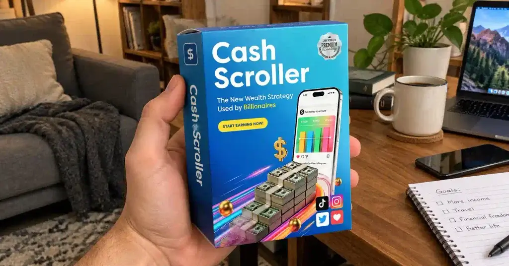 cash scroller in hand