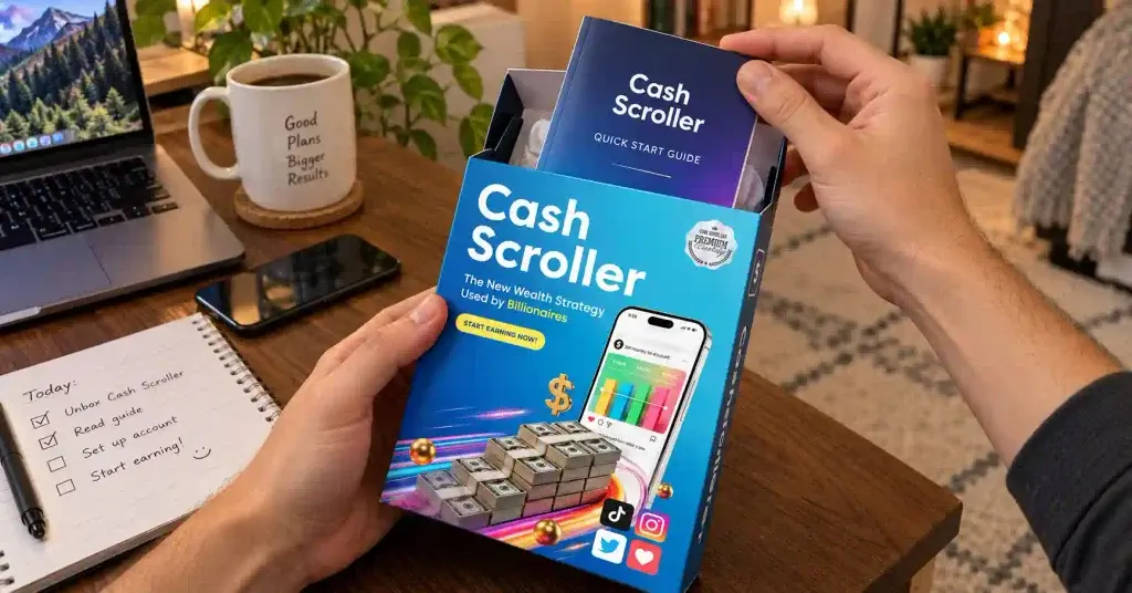 cash scroller in use