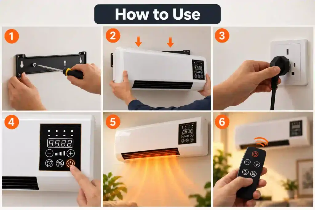 how to use Heat Pro heater