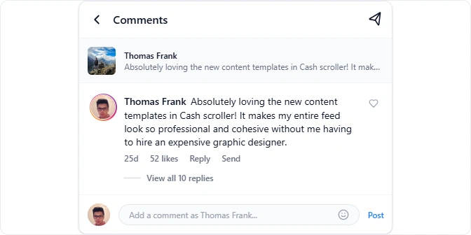 users review from instagram