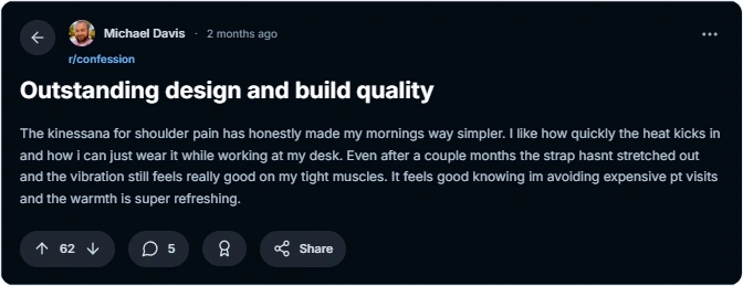 Users reviews from reddit