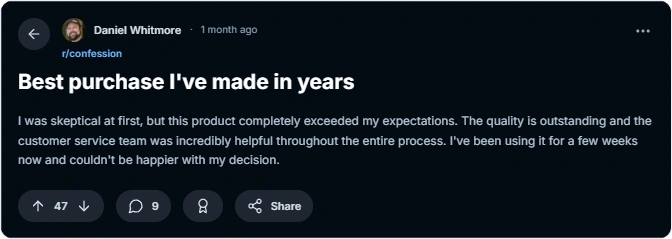 reddit review